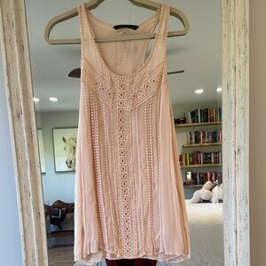 Zara Woman Blush Crochet Blouse